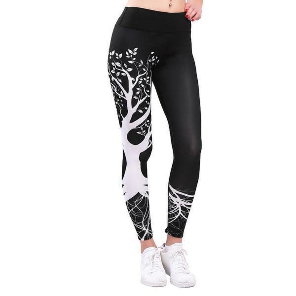 Tree of Life Printed Yoga Leggings Sz. L